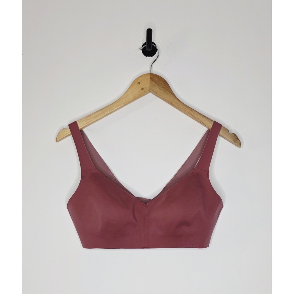Lululemon Like Nothing Bra Size 36C Misty Merlot Seamless Wireless Comfort